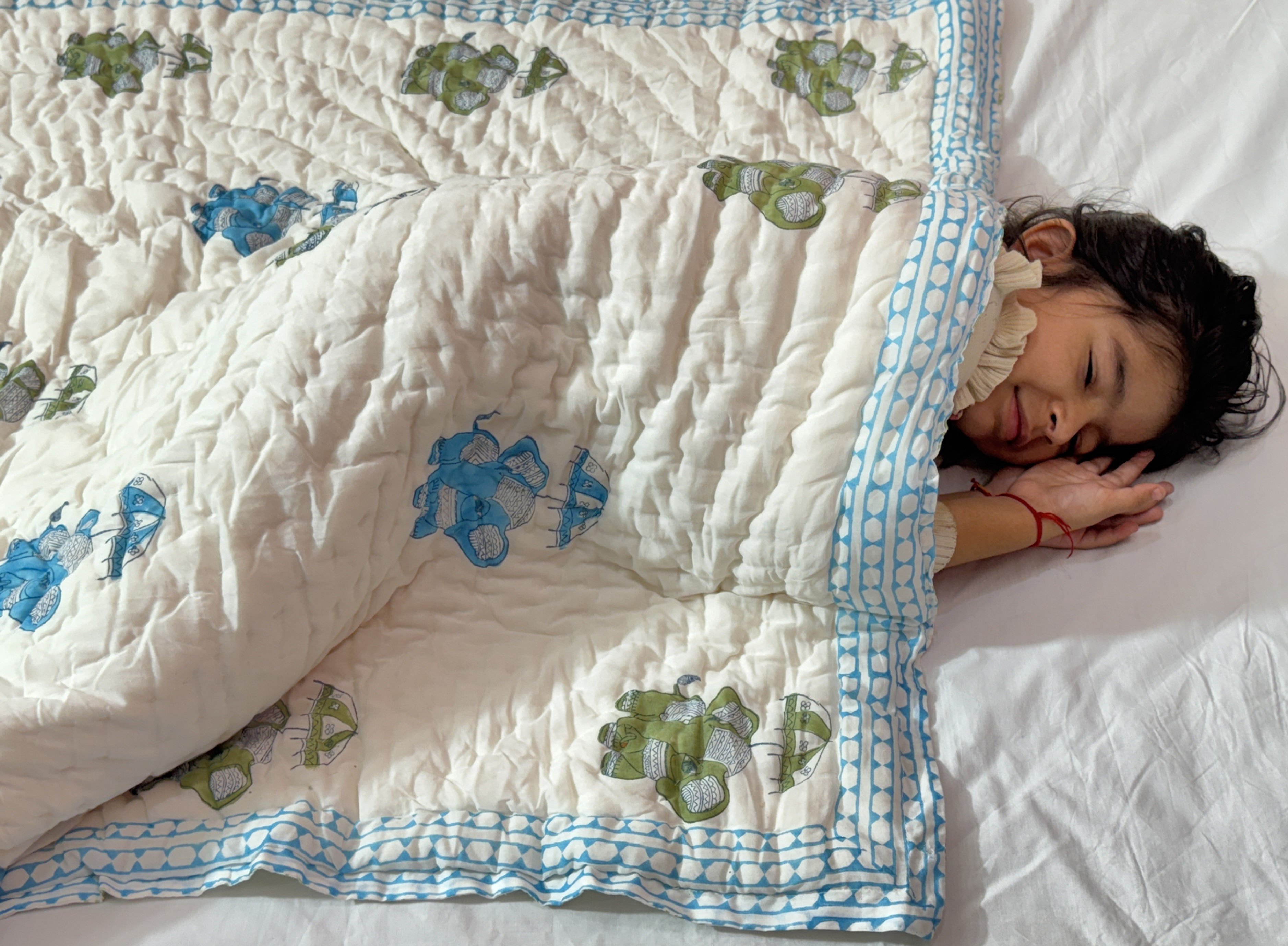 Jaipuri Handblock Baby Quilt