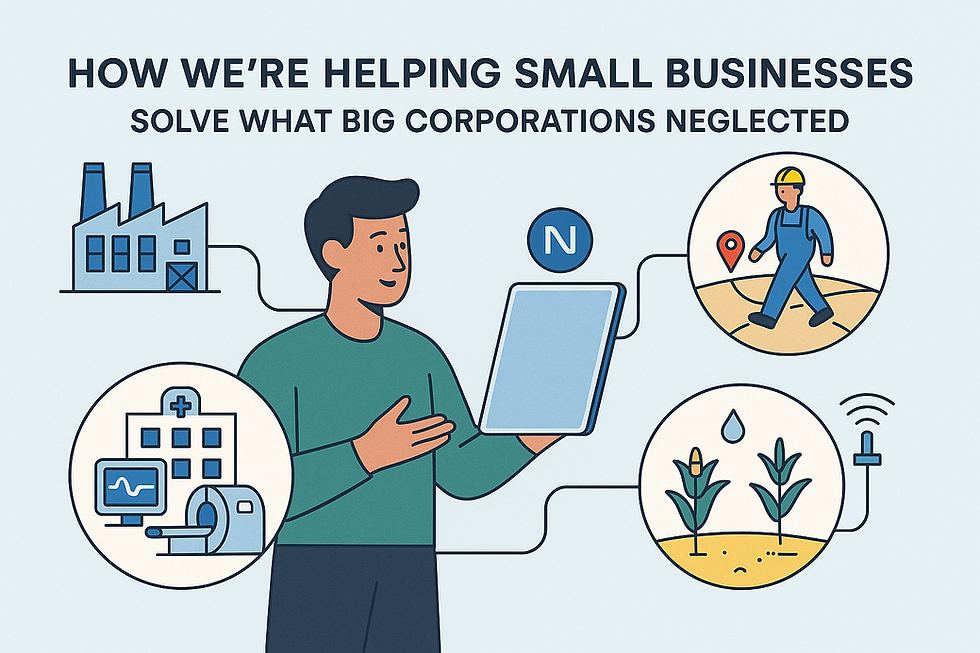 Solve what big corporations neglected.