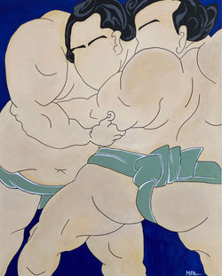 Oil and acrylic on Canvas / Size: 90x70cm / SOLD