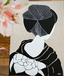 Acrylic on Natural linen canvas / 34X24cm / SOLD