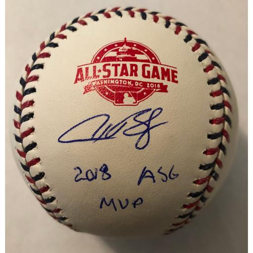 ALEX BREGMAN AUTOGRAPHED 2018 ALL STAR GAME MVP “2018 ASG MVP” 2018 ASG BASEBALL