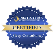 Badge Image showing the Institute of Pediatric Sleep and Parenting Certification