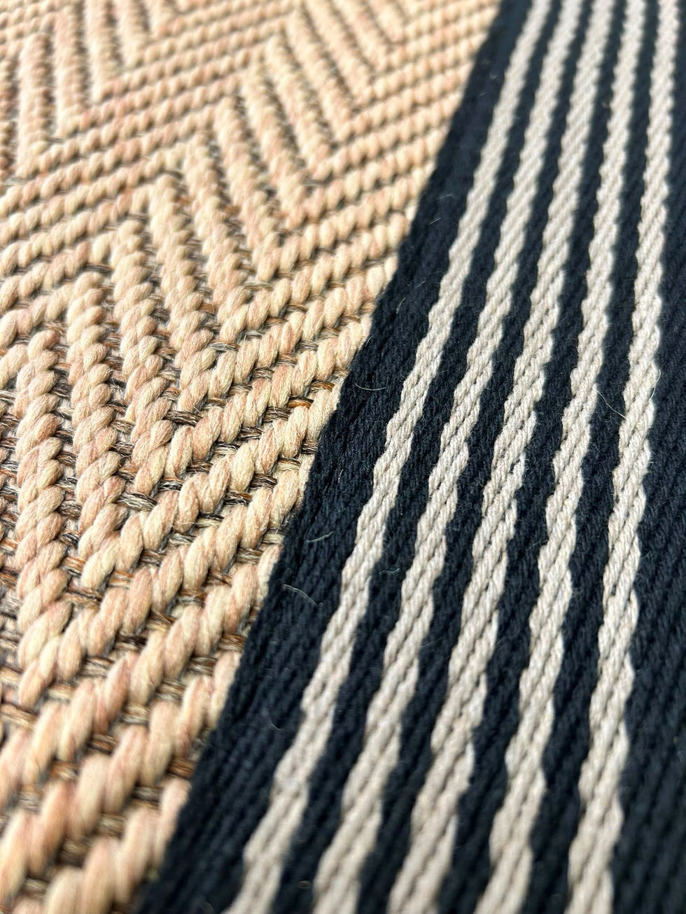 Mayfair carpet binding tape on a stair runner