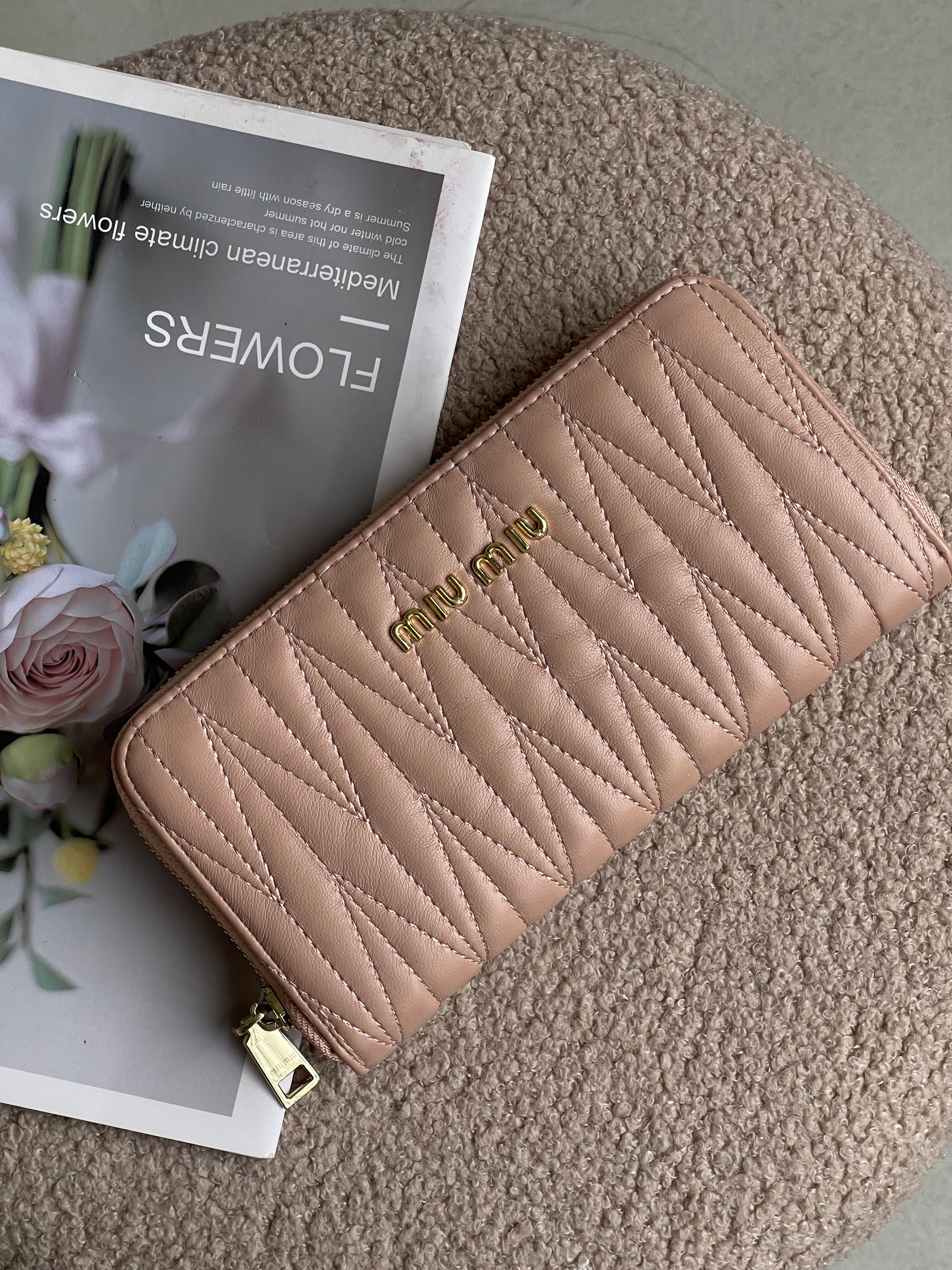 Гаманець Miu Miu стеганий Big