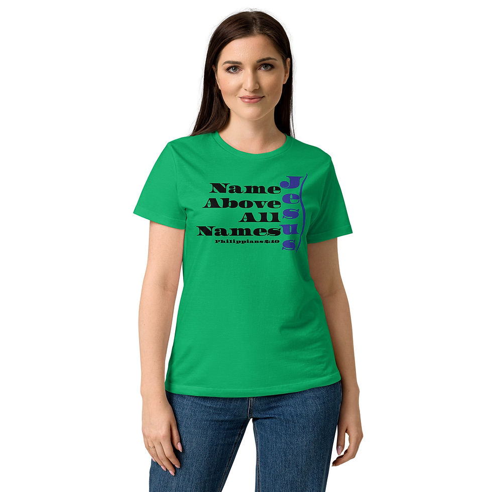 Thumbnail: Women’s basic softstyle t-shirt Name Above All Names Jesus.