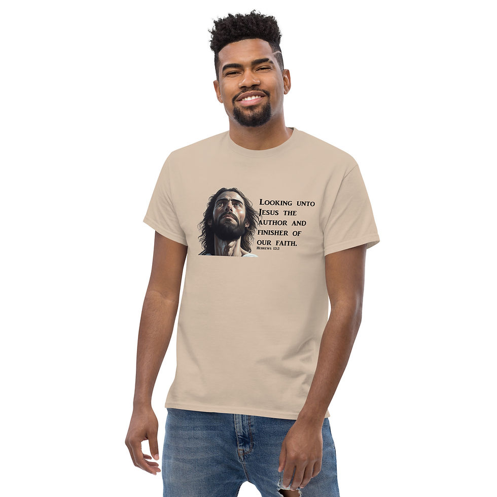 Thumbnail: Looking unto Jesus Men's classic tee