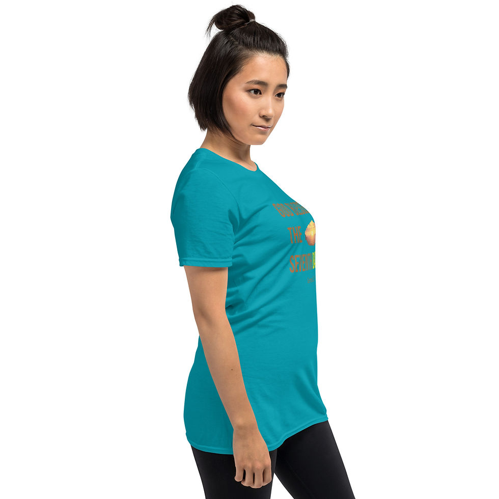 Thumbnail: Short-Sleeve Women's T-Shirt God Bless the Seventh Day