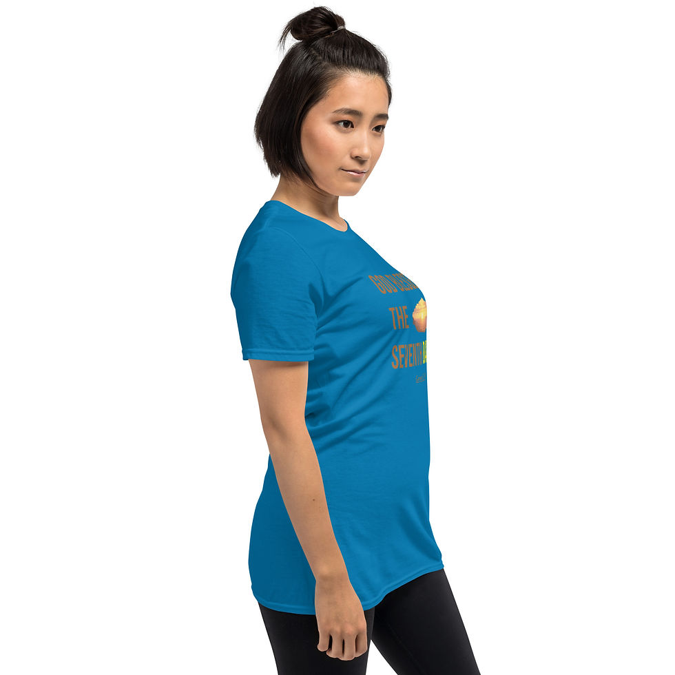 Thumbnail: Short-Sleeve Women's T-Shirt God Bless the Seventh Day