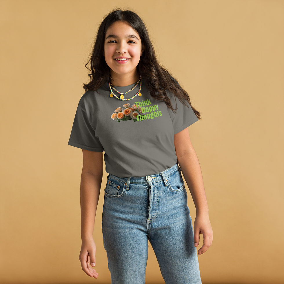 Thumbnail: Think Happy Thought Girls classic tee