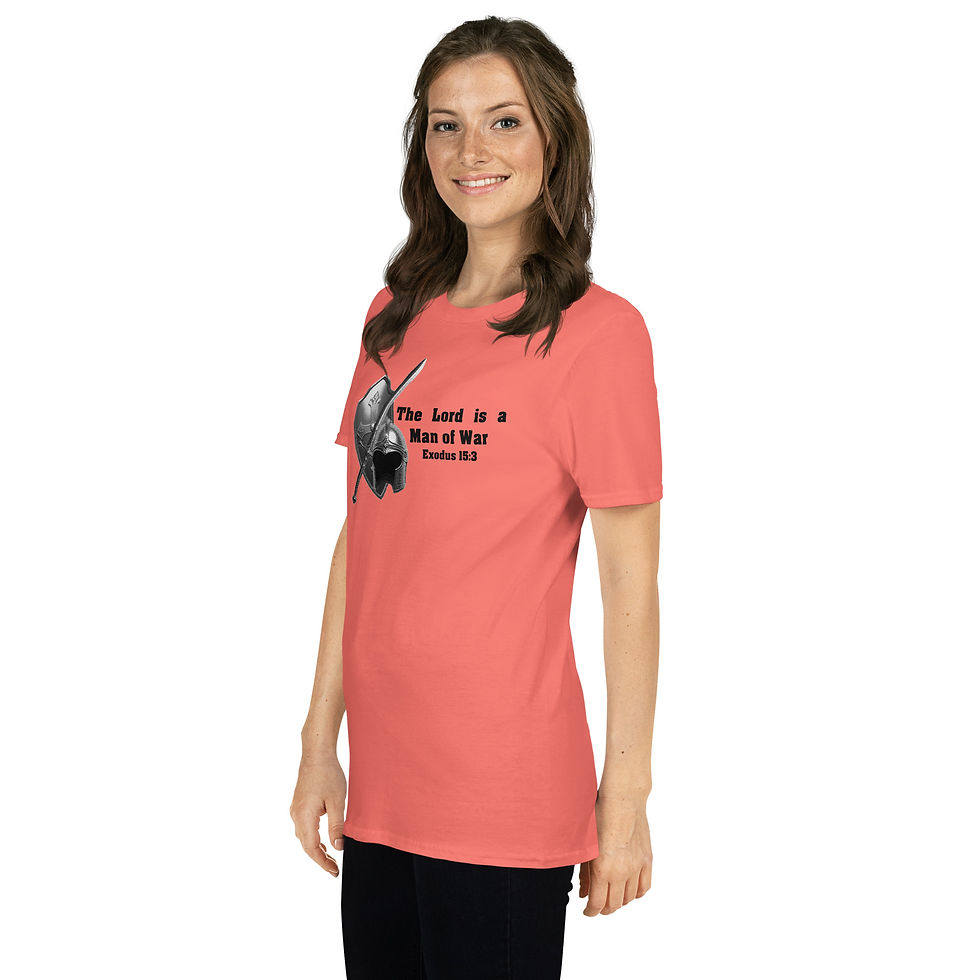 Thumbnail: Short-Sleeve Women's T-Shirt The Lord is a Man of War.
