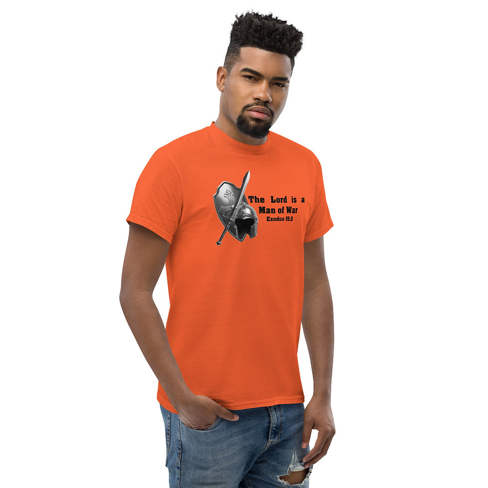 Thumbnail: Men's classic tee The Lord Is A Man Of War