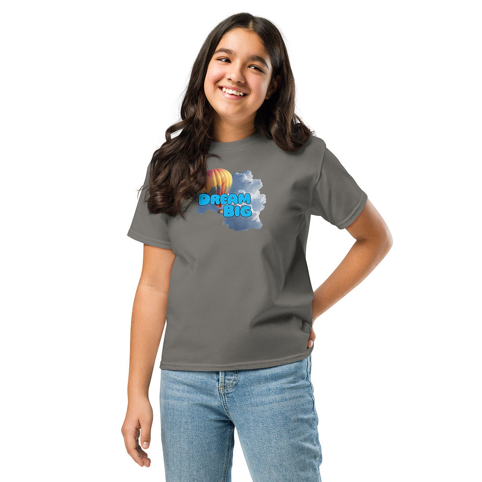 Thumbnail: Girls Youth Short Sleeve T-Shirt Dream Big