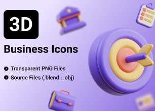 Hot Deals! create professional 3d icon for your website or apps