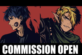 Big Deals! draw an anime, manga character for you