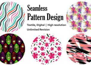 Top 5! do seamless pattern design, textile pattern, fabric design