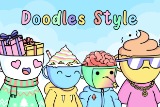 Big Deals! do cute doodle nft art collection cartoon character avatar illustration