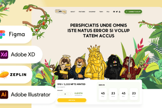 Top 5! design illustrative landing page