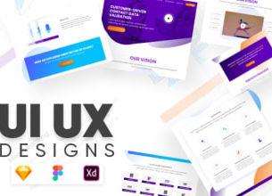 Top 10!  design UI UX for mobile apps and develop custom website