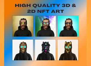 Review  design nft cartoon character for 10k nft art collection