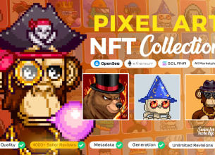 Best Deals! create 1k, 5k, 10k pixel art nfts