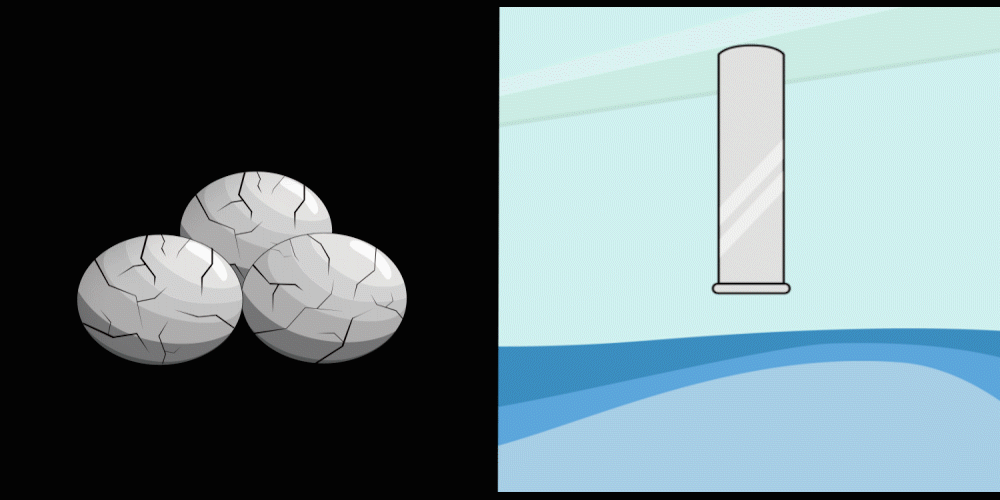Schematic diagram of capillary action to absorb moisture.