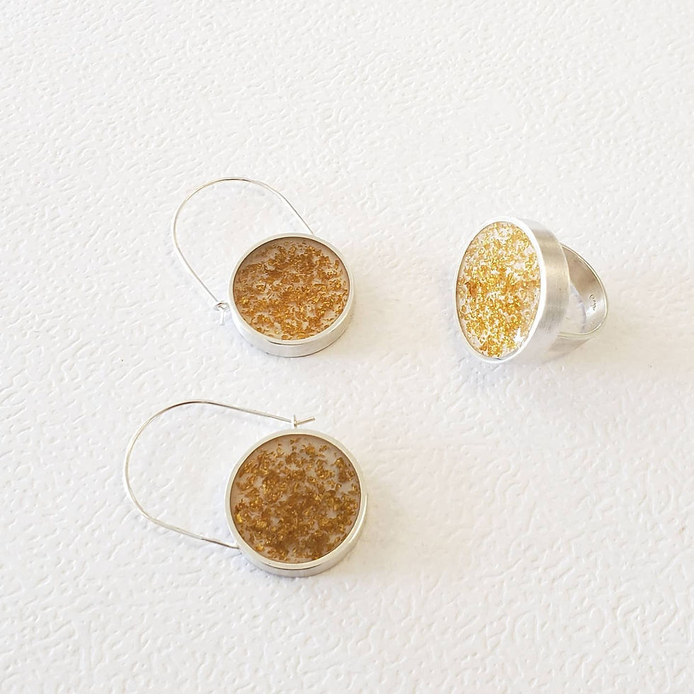 Miniatura: FLAKES Anillo luna llena