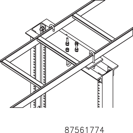 Hoffman LRRMPBLK Ladder Tray Accessories