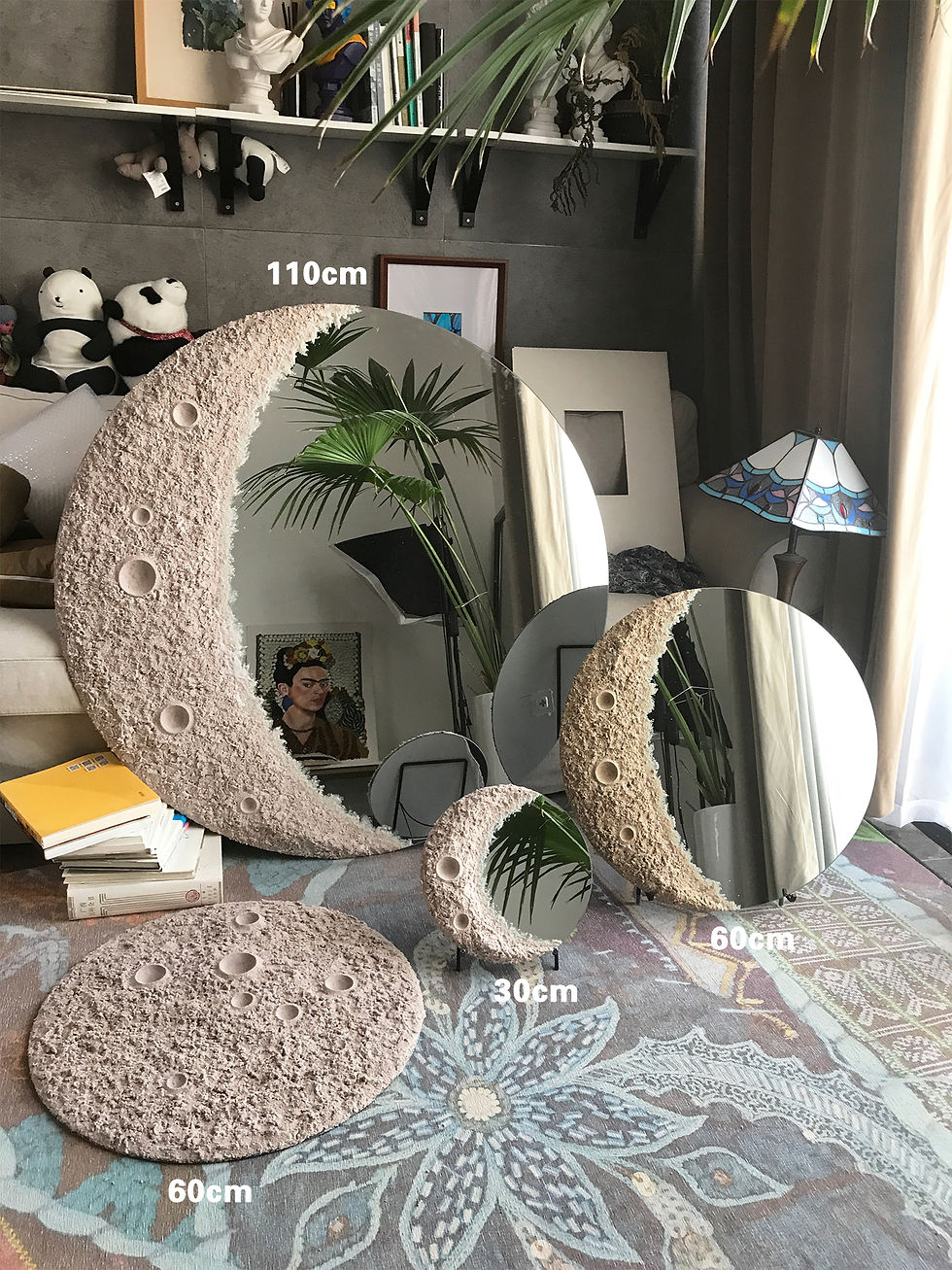 Thumbnail: Celestial Clay Crescent Mirror