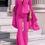 Thumbnail: Elegant 2PC Solid Casual Pant Suit