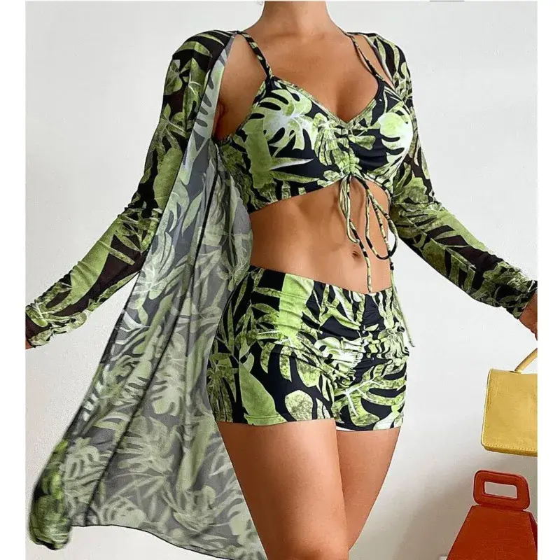 Thumbnail: 2026 Print Three-Piece Swimsuits