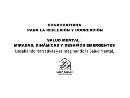 CONVOCATORIA PARA LA REFLEXIÓN Y COCREACIÓN