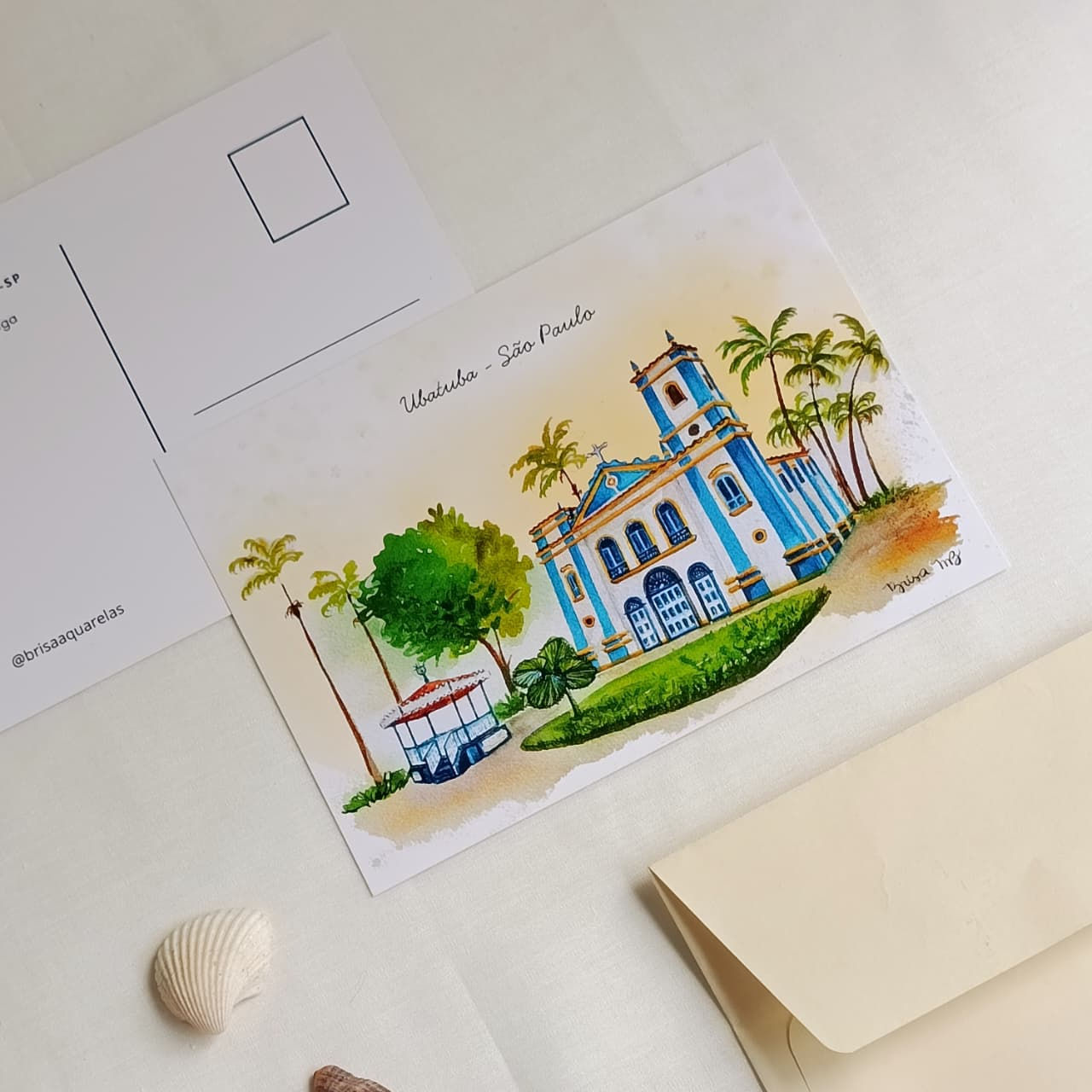 Cartões Postais Ubatuba – Kit com 4 Unidades