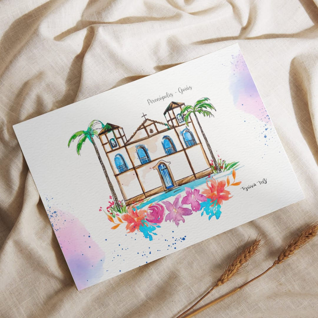 Cartão Postal Igreja da Matriz Pirenópolis - Go