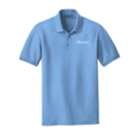 Men's Classic Pique Polo Carolina Blue front