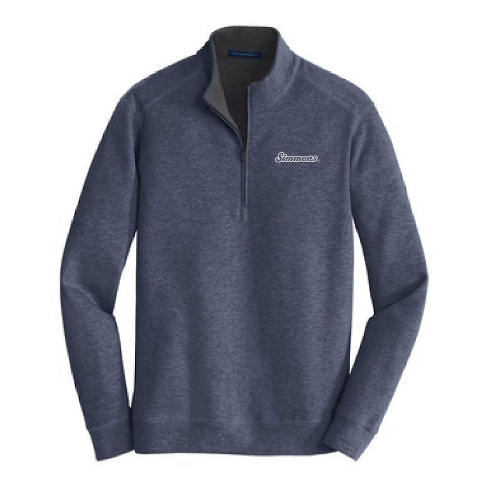 Men's Interlock Knit 1/4-Zip Pullover Navy