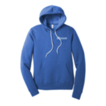 Bella + Canvas Hoodie Heather True Royal front