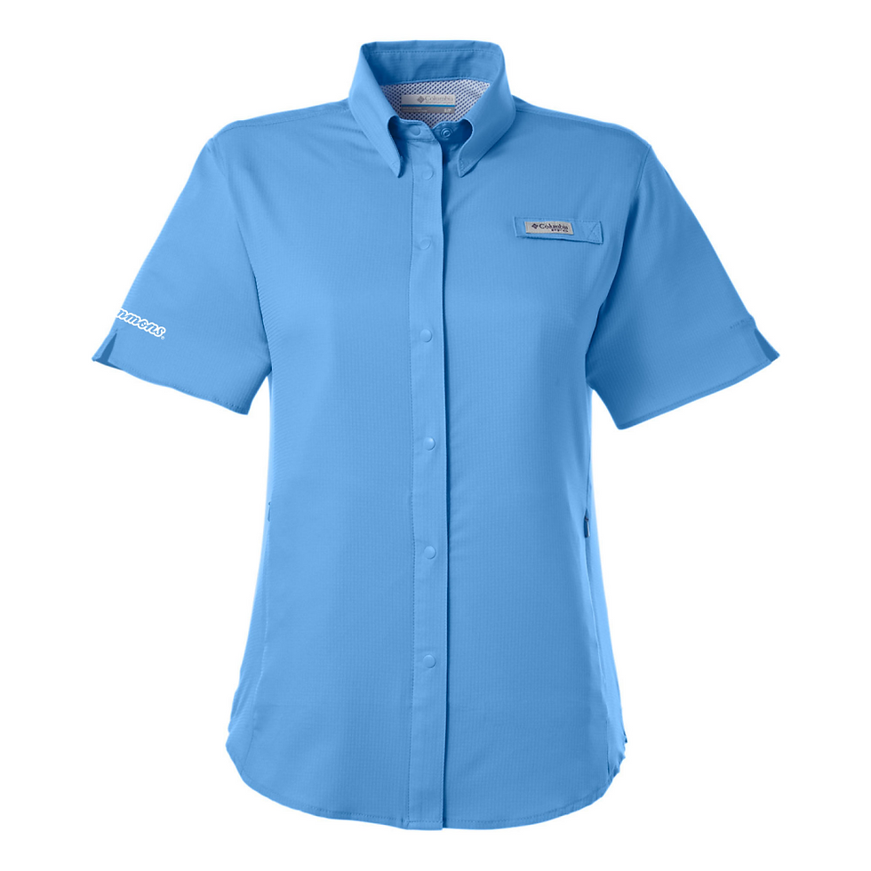 Ladies Tamiami II Button Up Light Blue