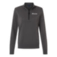 Devon & Jones Ladies Classic 1/4-Zip Graphite front