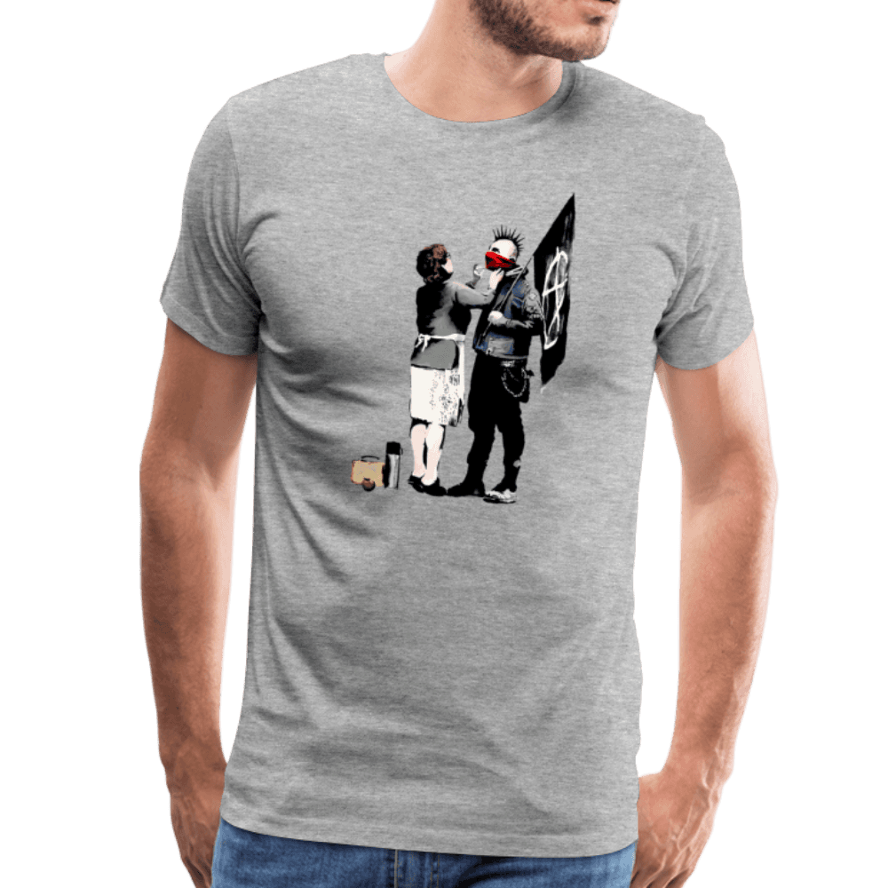 Banksy Anarchist Punk and His Mother Artwork T-Shirt