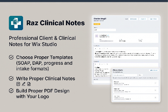 Raz Clinical Notes: Save & PDF banner