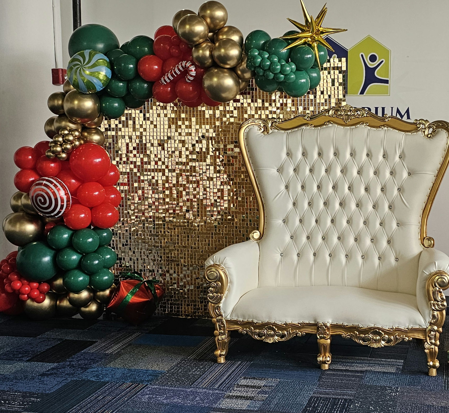 Gold Shimmer Wall Rental