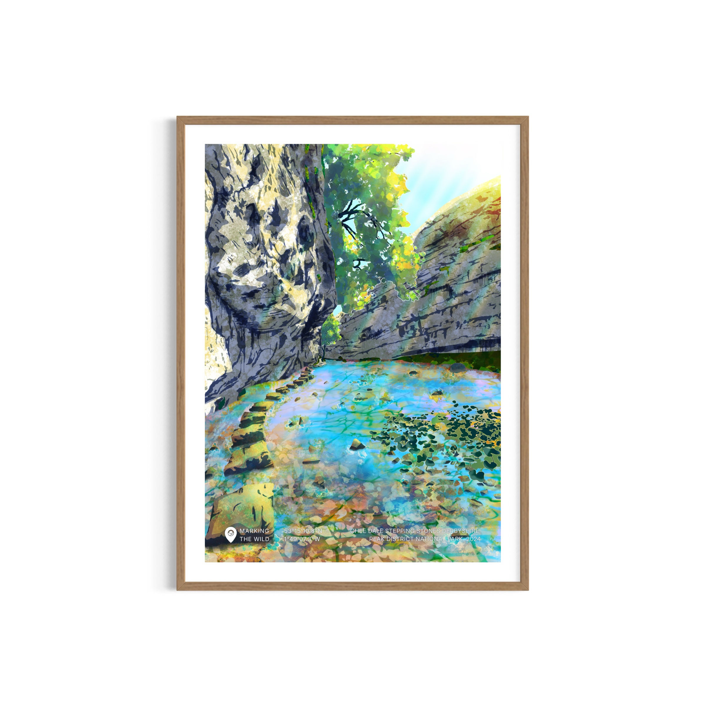 CHEE DALE STEPPING STONES, DERBYSHIRE, PEAK DISTRICT NATIONAL PARK, 2024