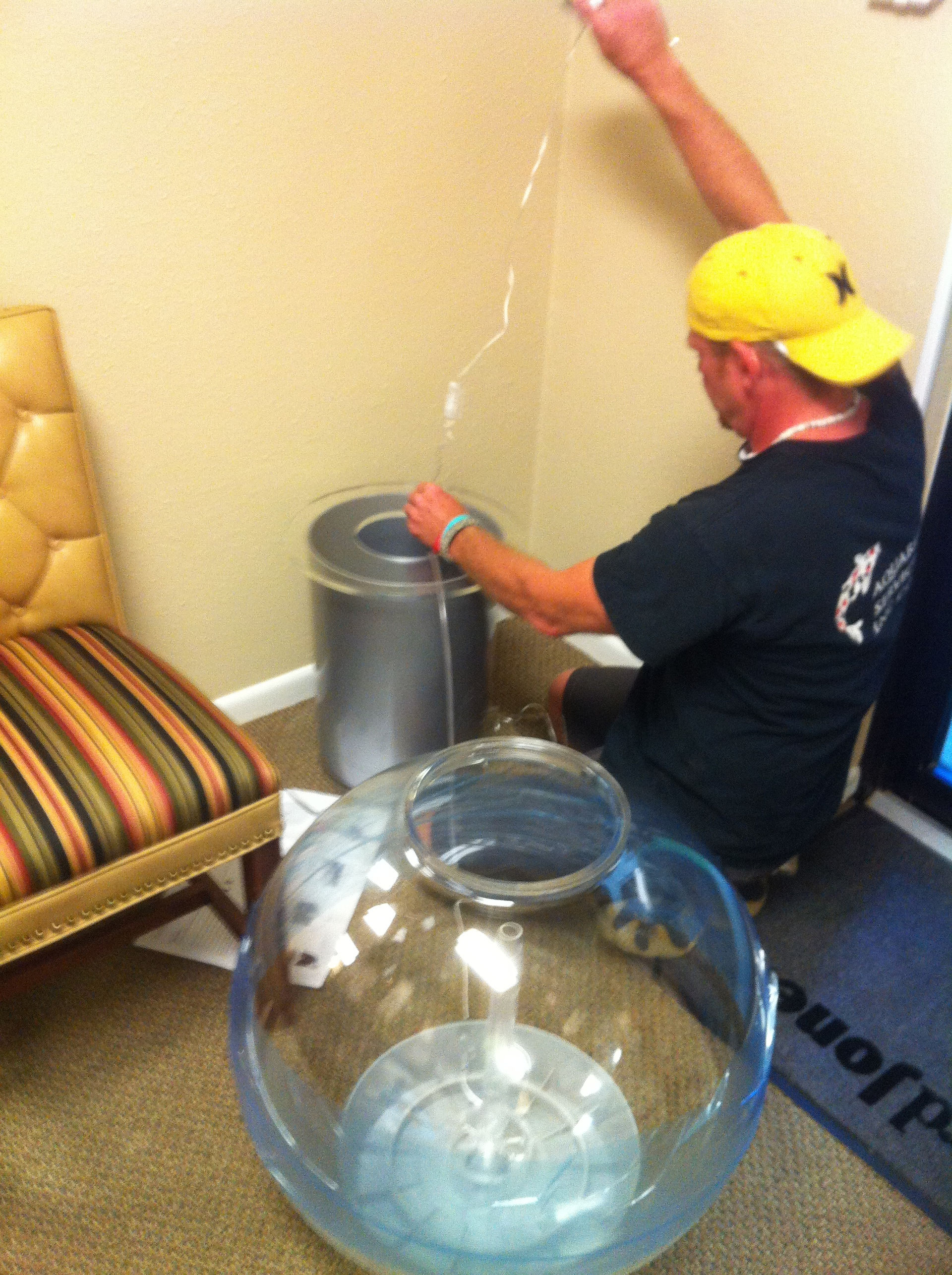 2-Start Install of BiOrb Aquarium