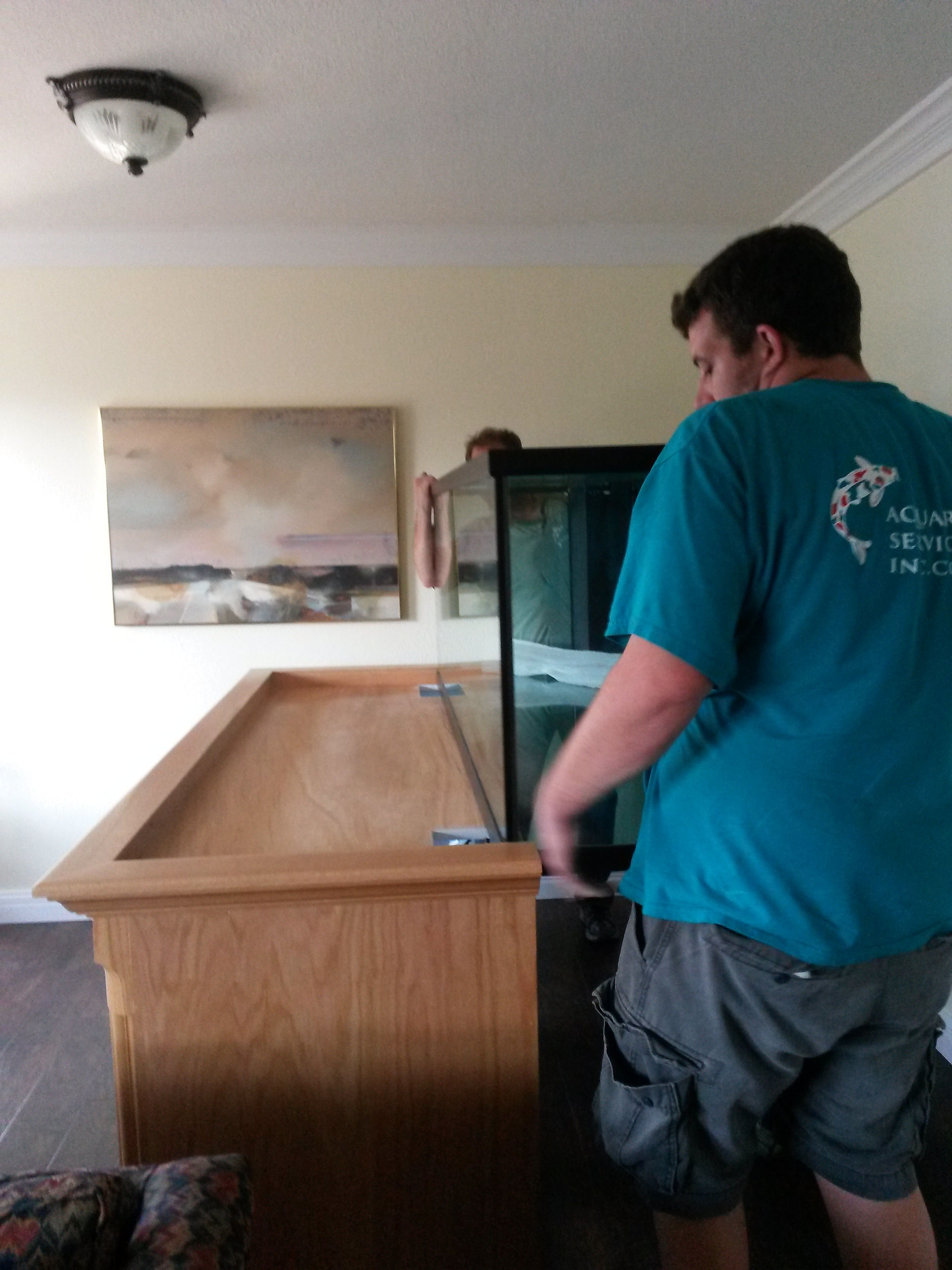 12-Transfer of Aquarium to Stand