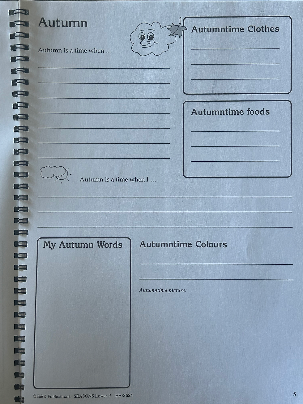 Thumbnail: Seasons  BLMs Years k-2 (E&R Publications)