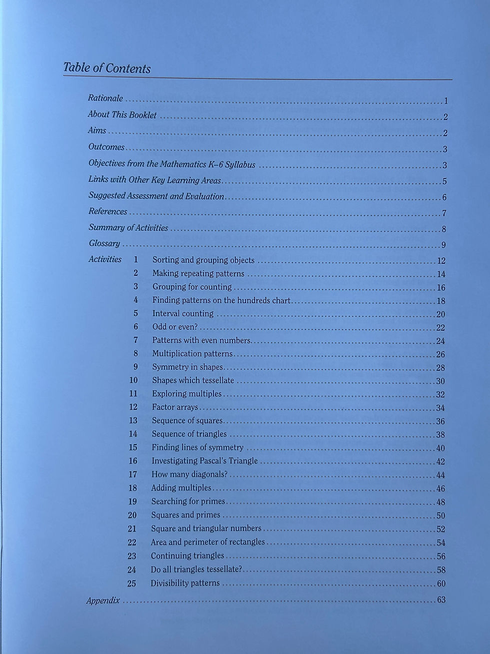 Thumbnail: Patterns In Mathematics Book 4  K-6