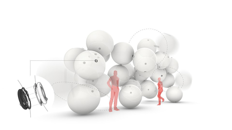 Meta-morph - Adaptive architectural system using infinite-axis distributed robots