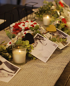 Valentine's table decor
