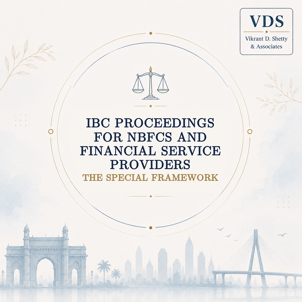 How the IBC Handles Insolvency of NBFCs and Financial Firms