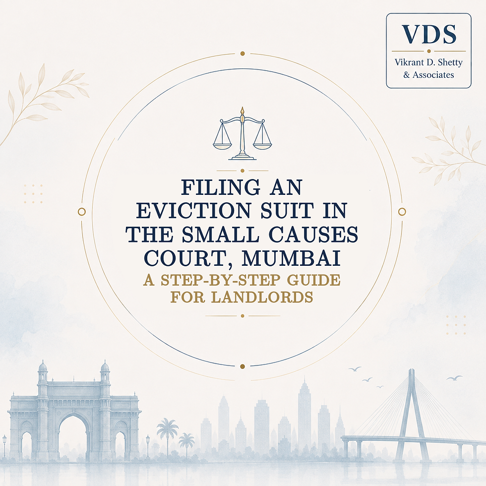 How to File an Eviction Suit in the Small Causes Court, Mumbai
